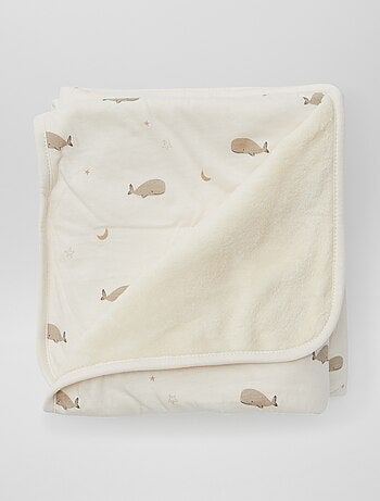 Coperta in jersey stampato in cotone jersey