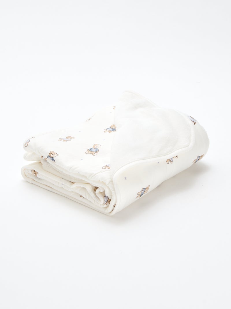 Coperta in jersey stampato in cotone jersey Beige - Kiabi