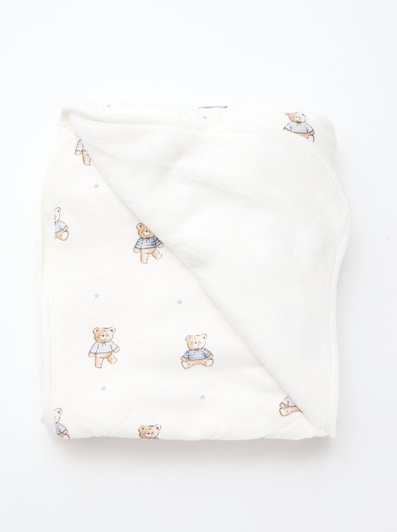 Coperta in jersey stampato in cotone jersey Beige - Kiabi