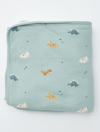 Coperta in jersey stampato in cotone jersey