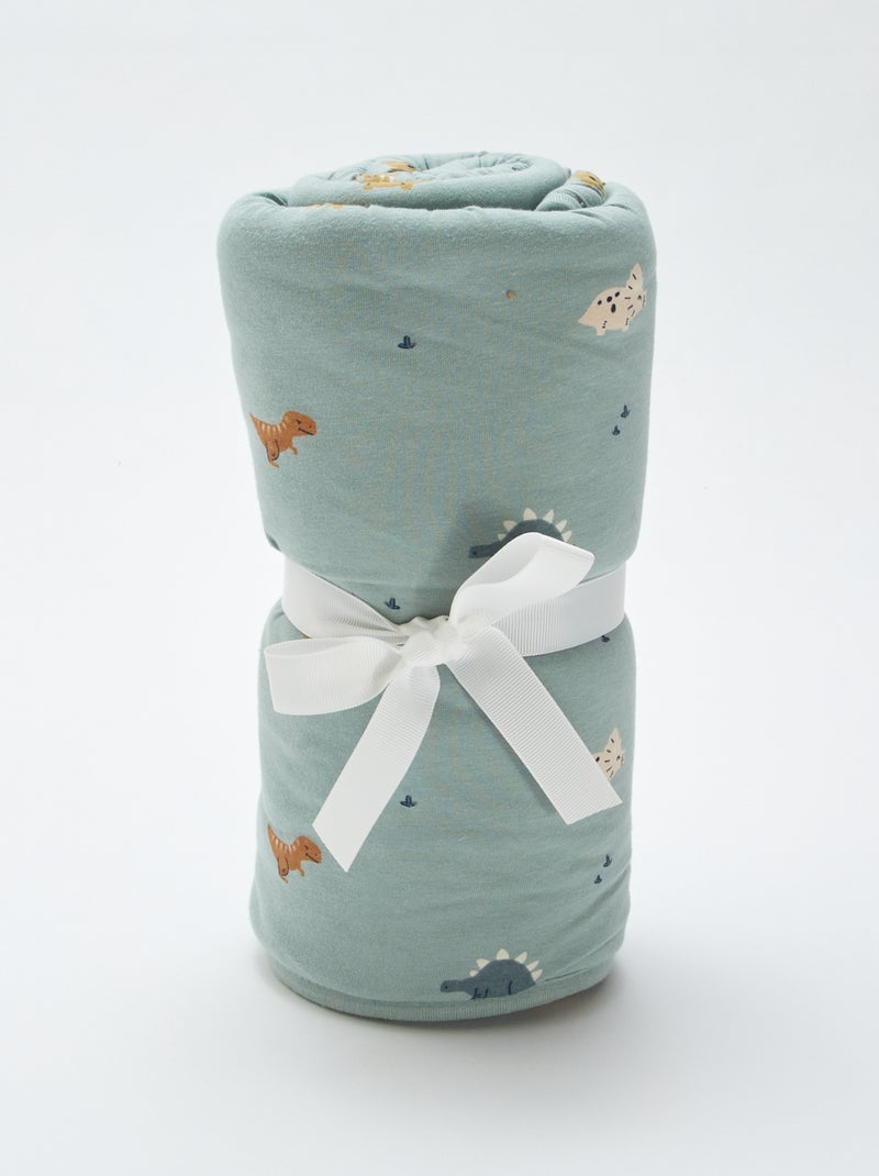 Coperta in jersey stampato in cotone jersey BLU - Kiabi