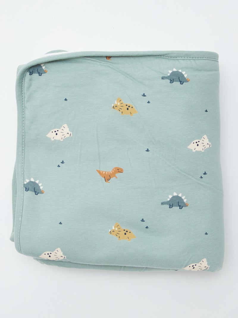 Coperta in jersey stampato in cotone jersey BLU - Kiabi