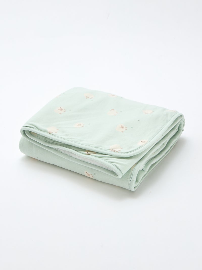 Coperta in jersey stampato in cotone jersey Blu - Kiabi