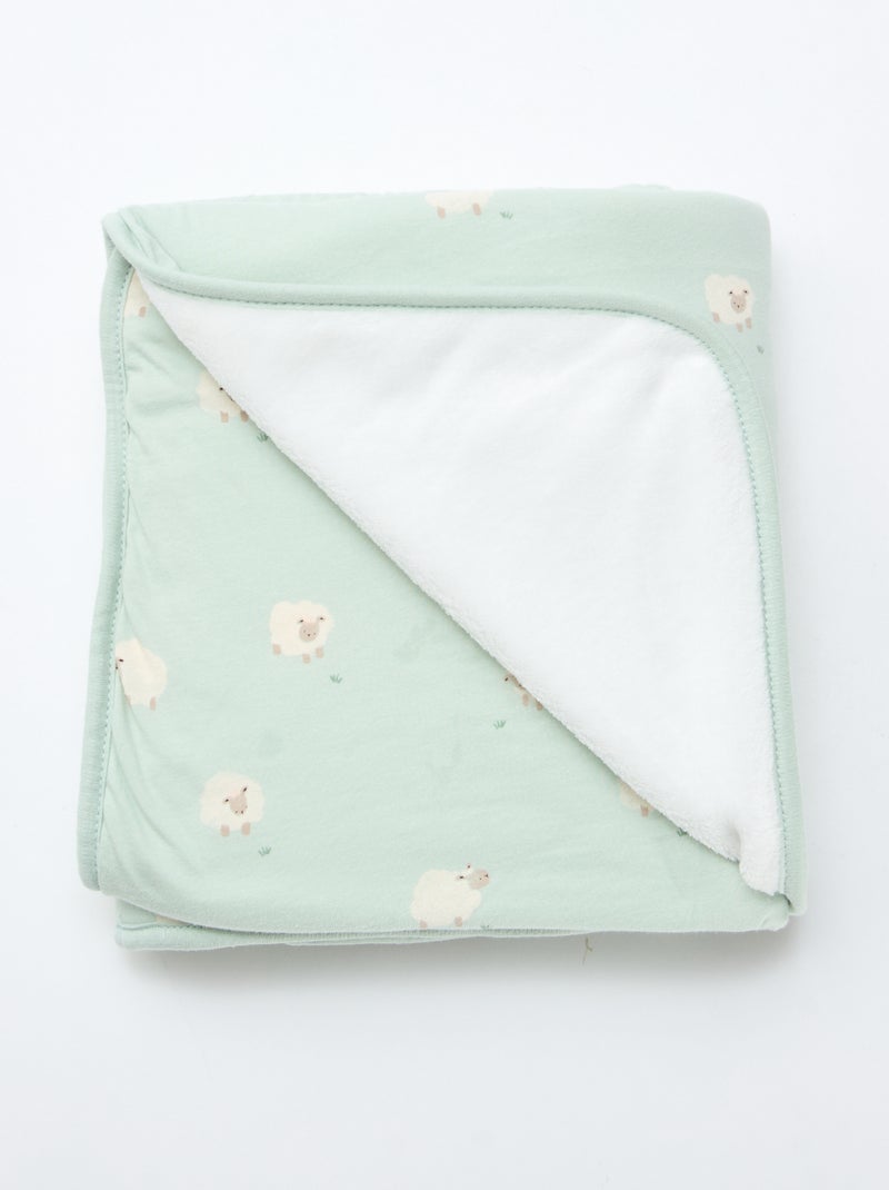 Coperta in jersey stampato in cotone jersey Blu - Kiabi