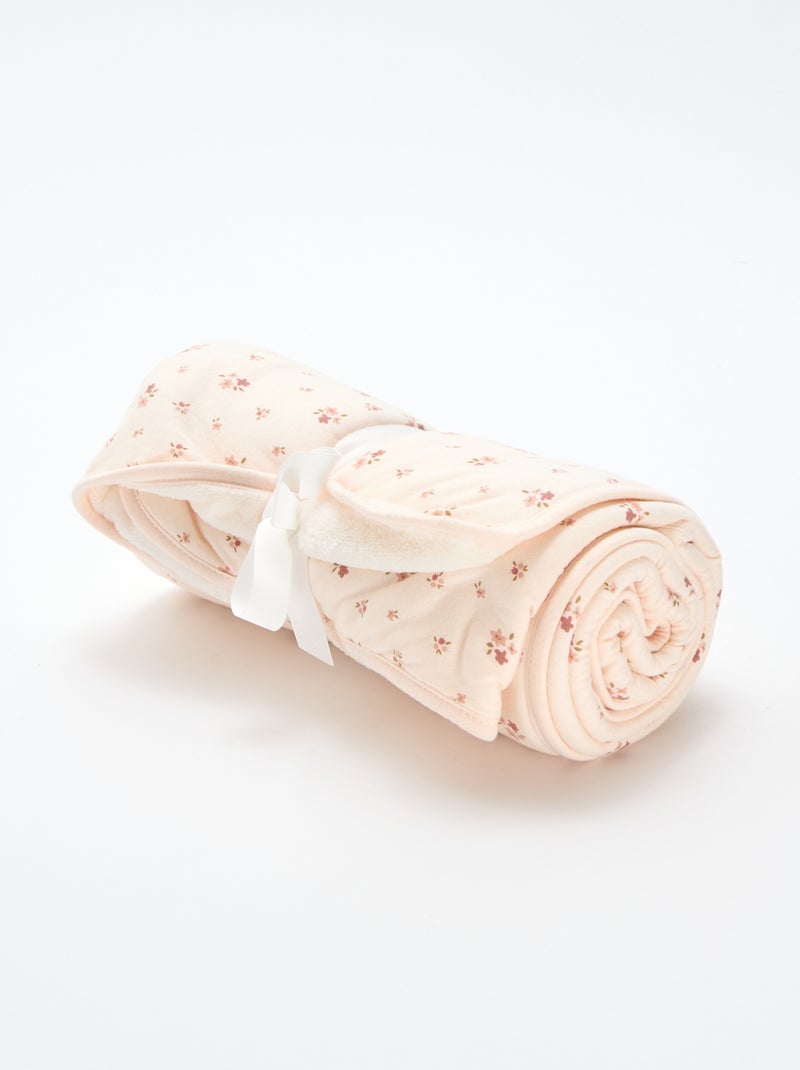 Coperta in jersey stampato in cotone jersey Rosa - Kiabi