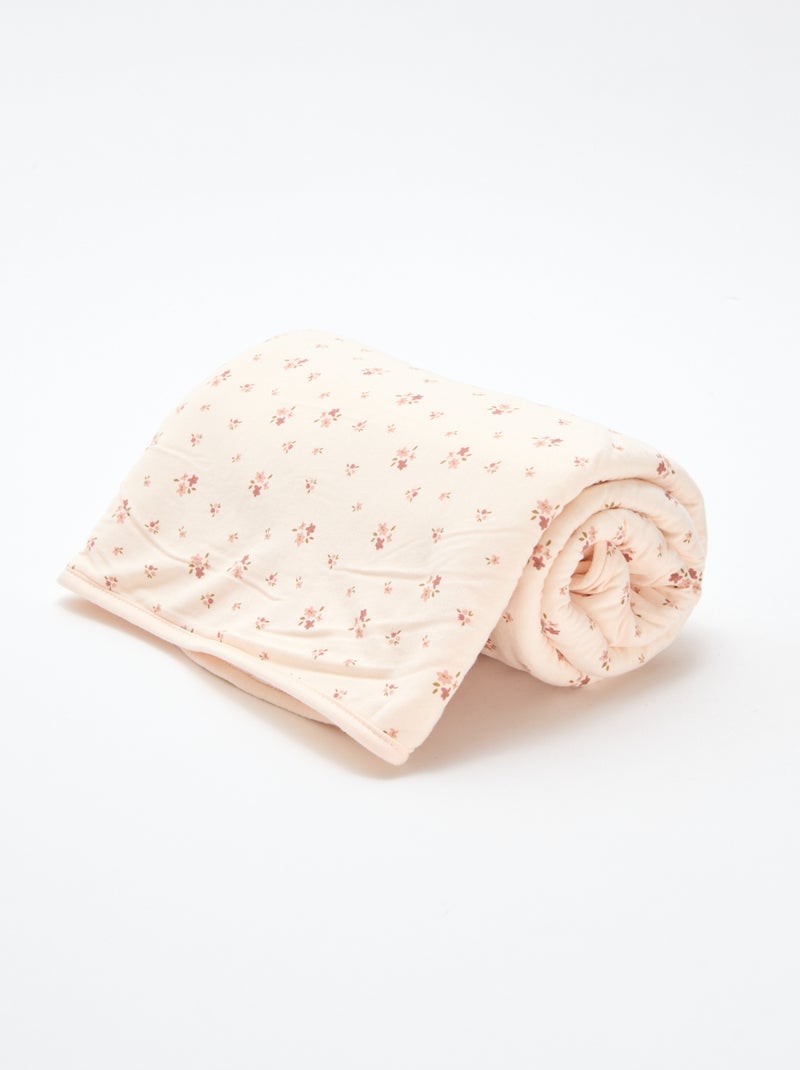 Coperta in jersey stampato in cotone jersey Rosa - Kiabi