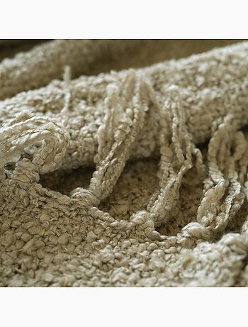 Coperta in morbida spugna con frange
