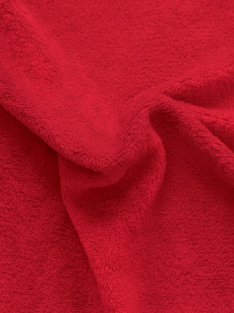 Coperta in pile semplice Rosso - Kiabi