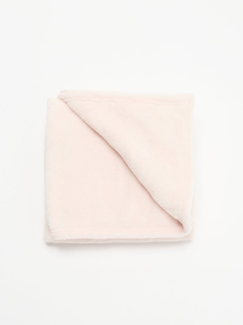 Coperta in pile tinta unita Rosa - Kiabi