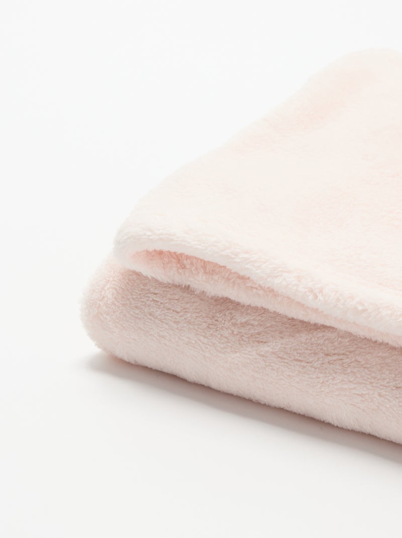 Coperta in pile tinta unita Rosa - Kiabi