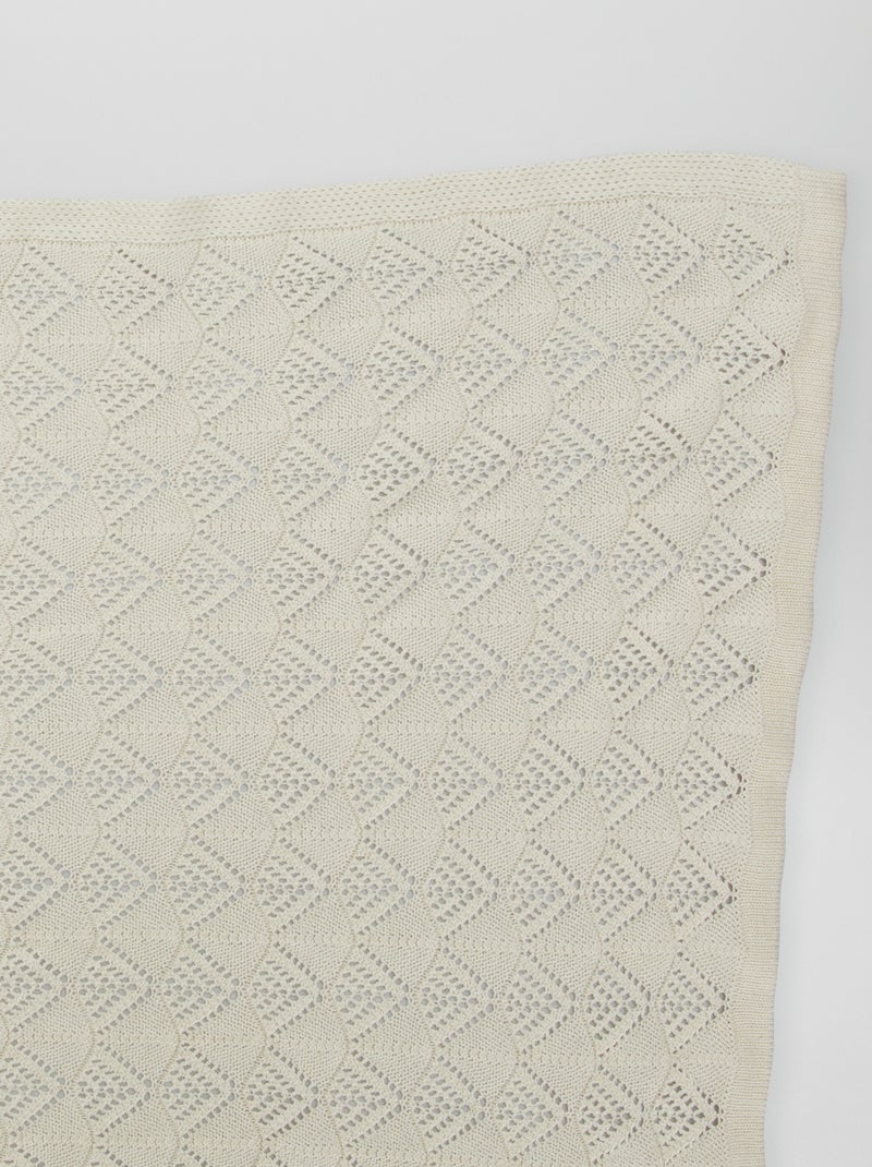 Coperta in tricot BEIGE - Kiabi