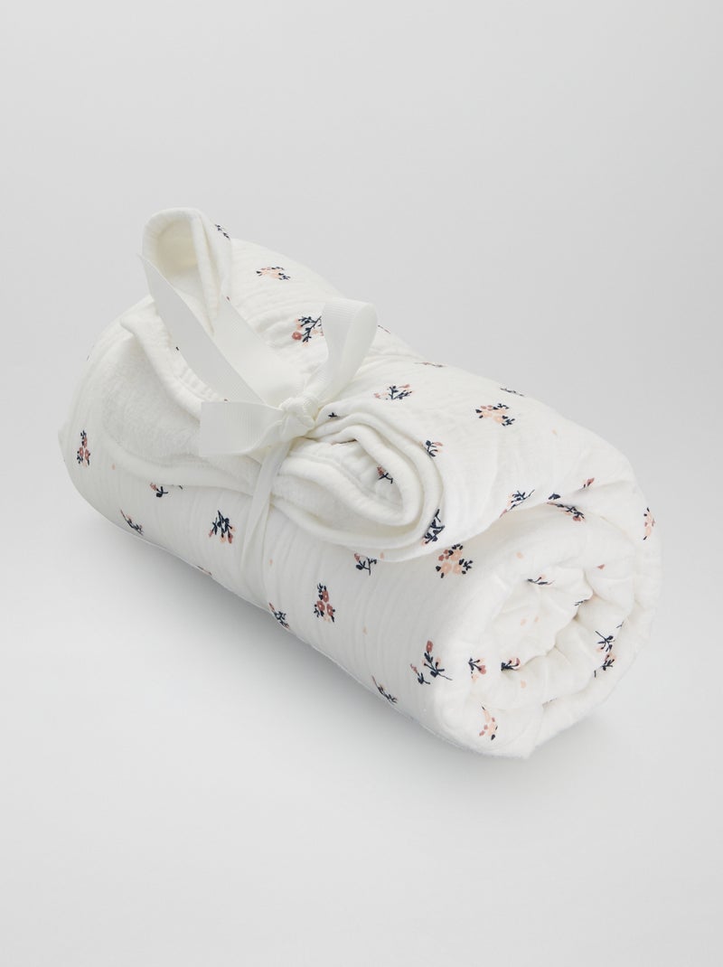 Coperta interna in maglia pile BIANCO - Kiabi