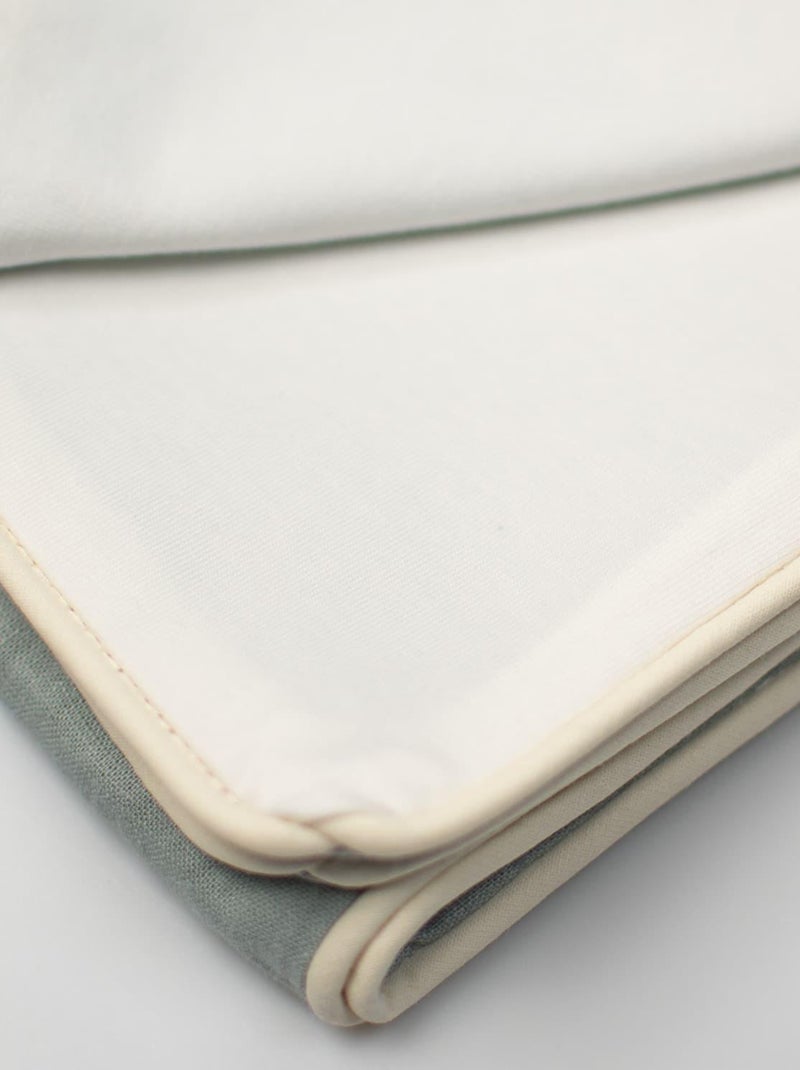 Coperta leggera in lino lavato | sevira kids | sevira kids Verde acqua - Kiabi