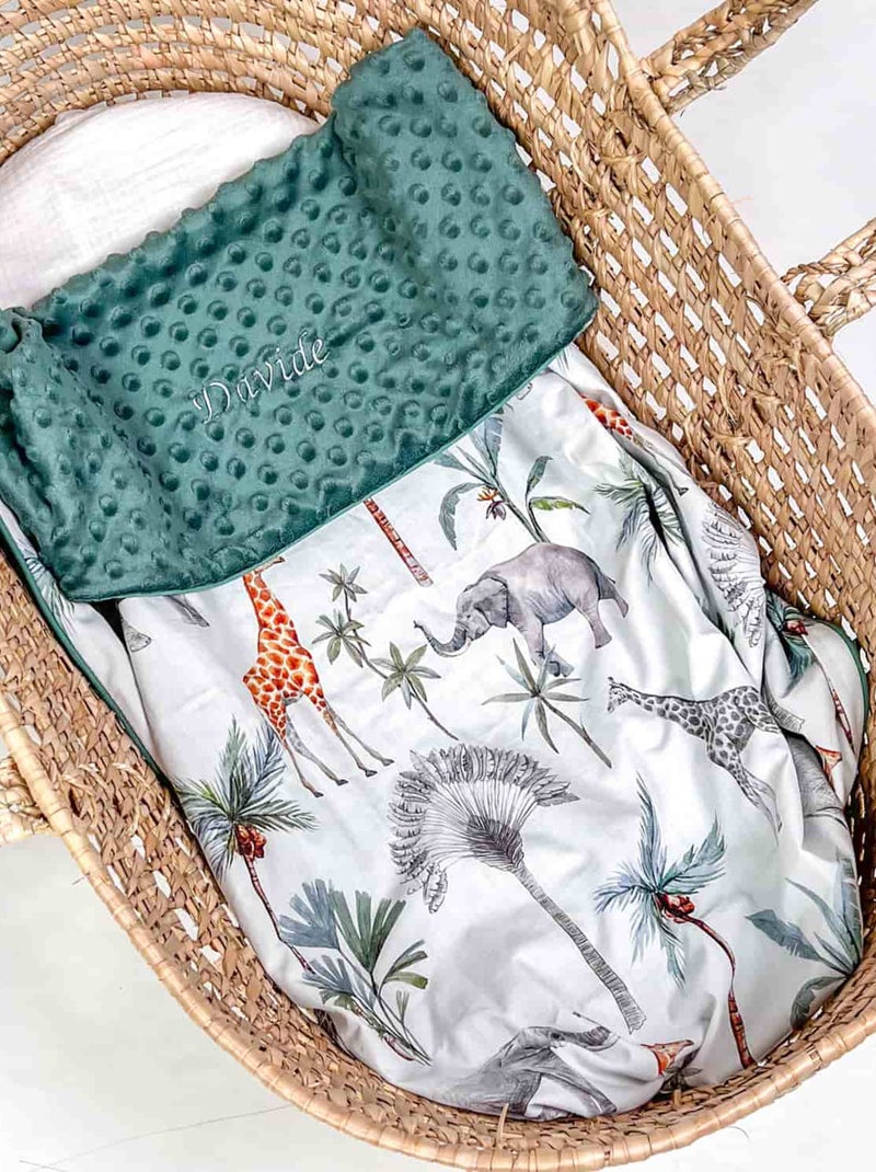 Coperta leggera in minky, safari | sevira kids | sevira kids Verde - Kiabi