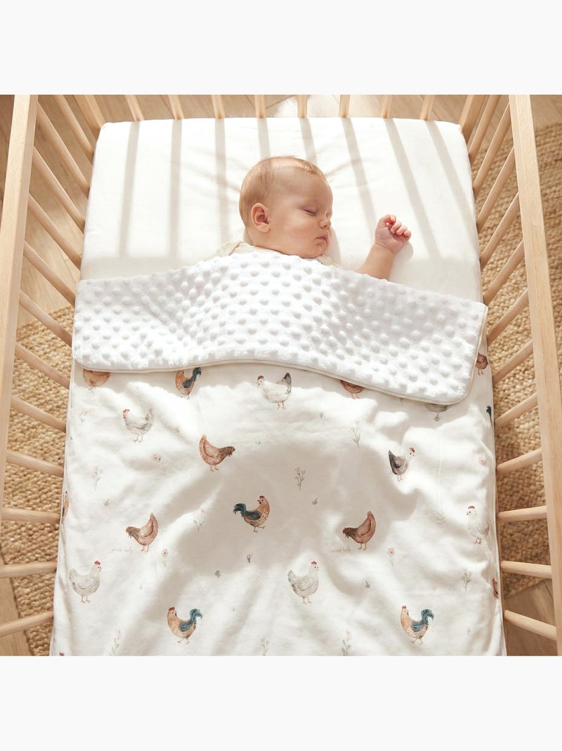 Coperta leggera in minky | sevira kids | sevira kids Ecru - Kiabi