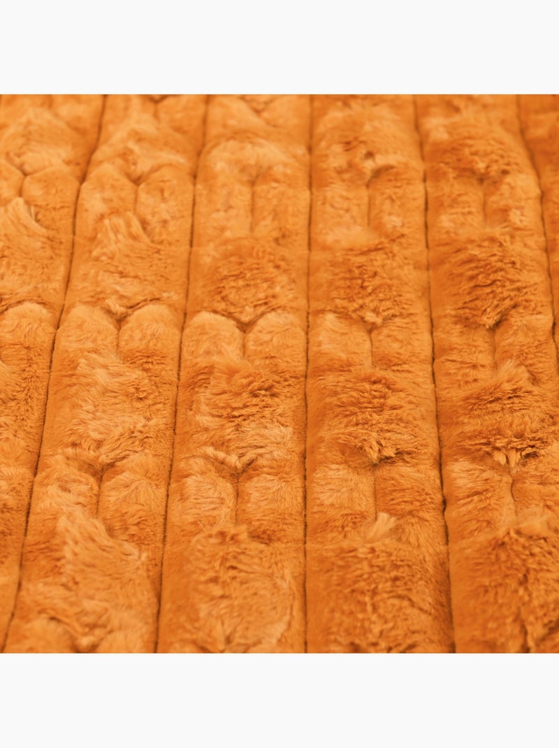 Coperta morbida Arancione - Kiabi