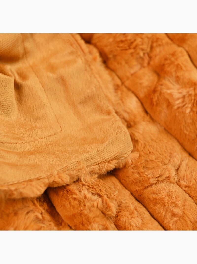 Coperta morbida Arancione - Kiabi