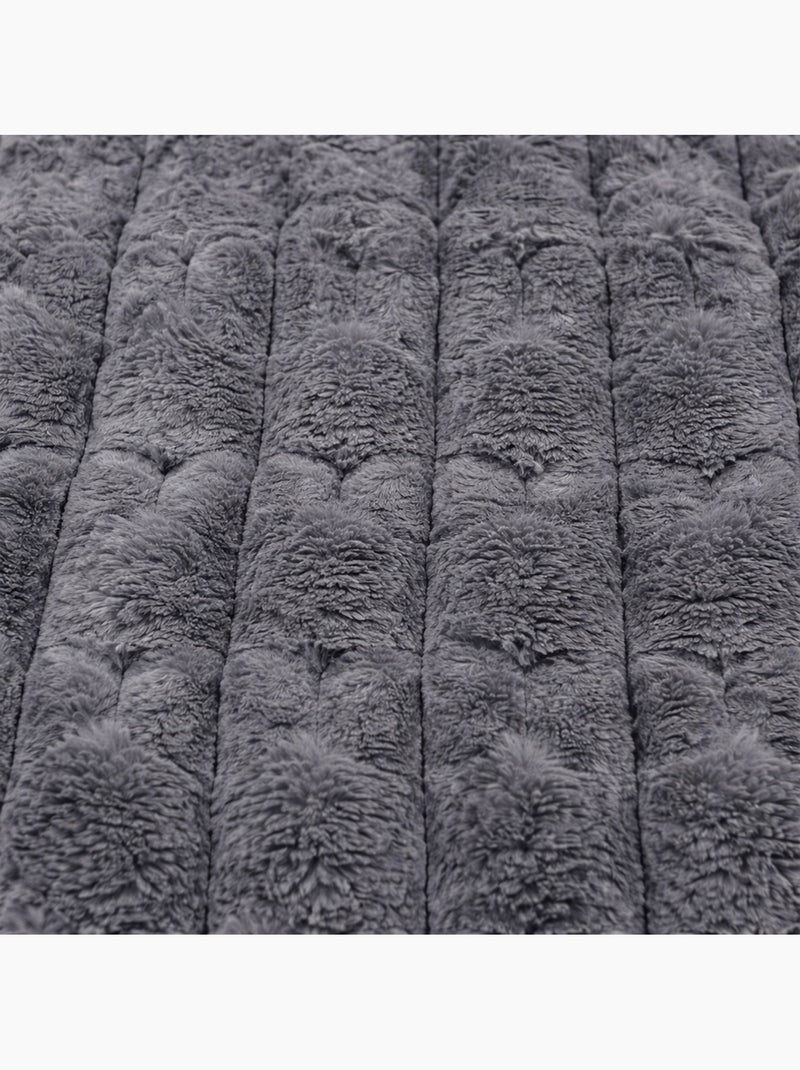 Coperta morbida Grigio antracite - Kiabi