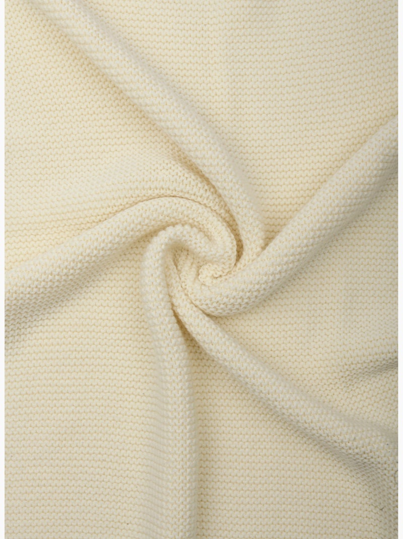 Coperta neonato 100% lana merino biologica Ecru - Kiabi
