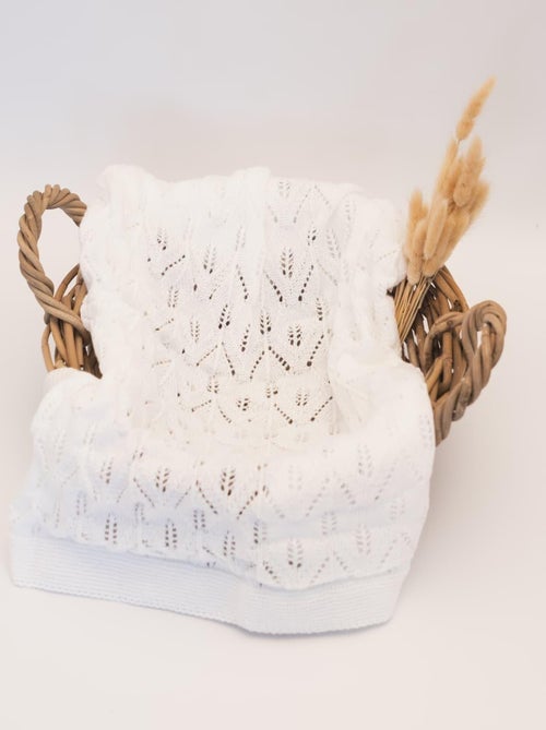 Coperta neonato effetto uncinetto - Kiabi