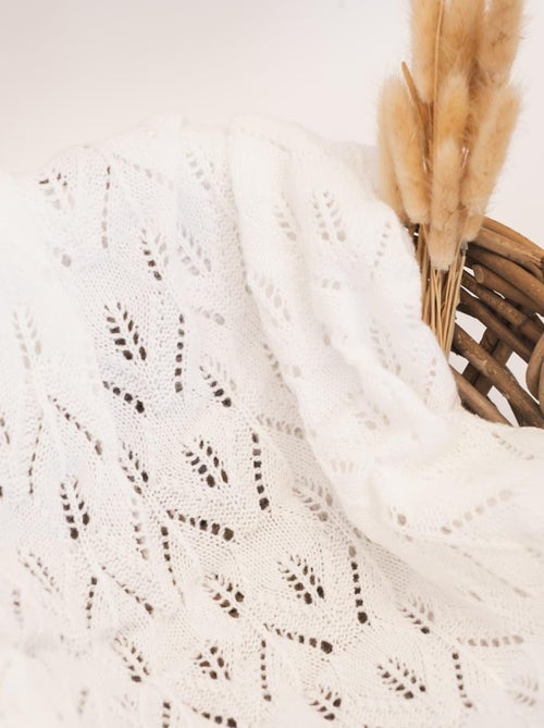 Coperta neonato effetto uncinetto - Kiabi