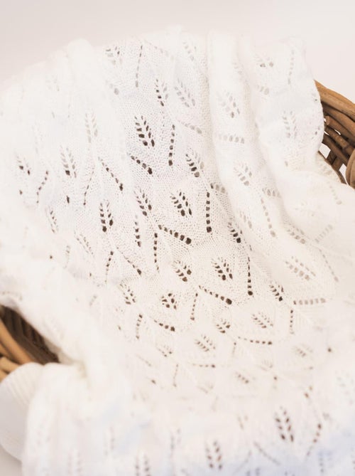 Coperta neonato effetto uncinetto - Kiabi