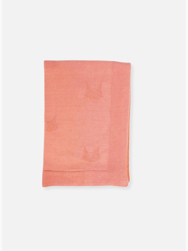 Coperta neonato in cotone - collezione «petits chats» Rosa - Kiabi