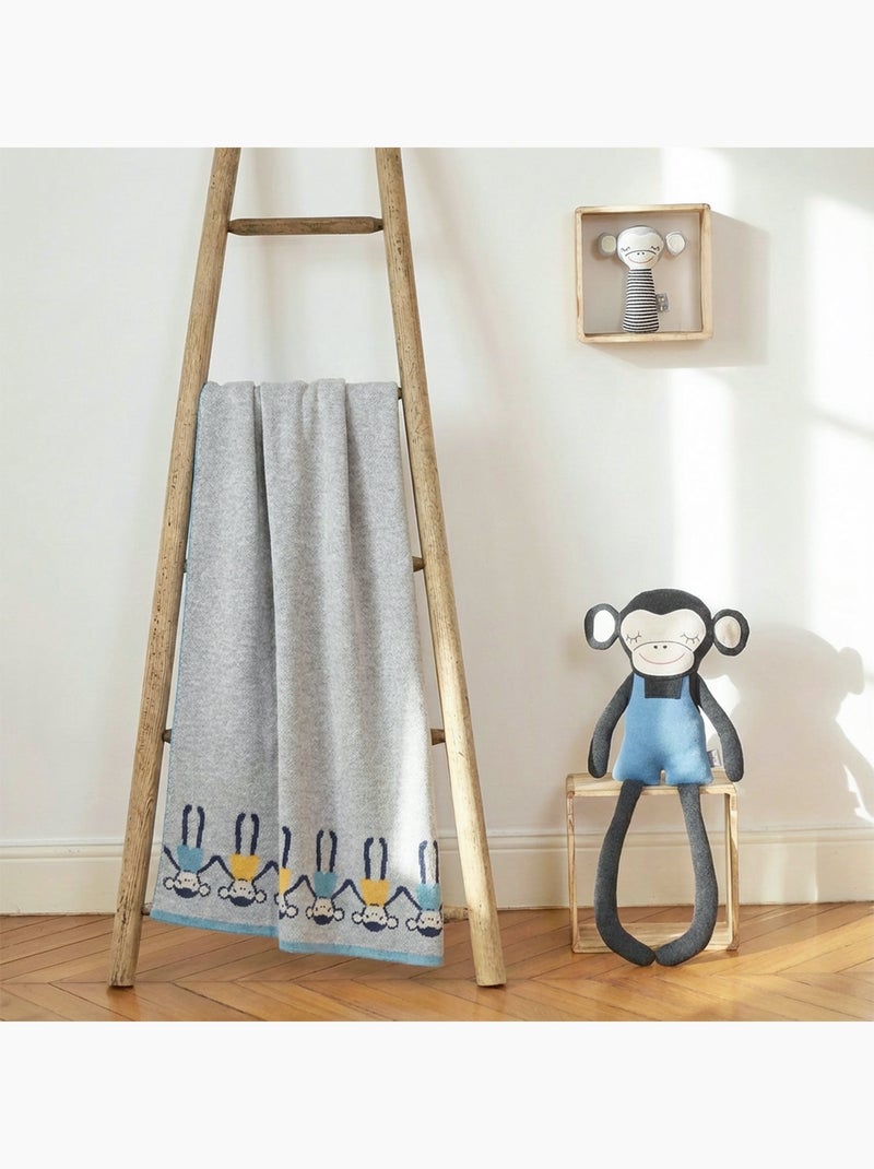 Coperta neonato in cotone biologico gots | sevira kids | sevira kids Grigio - Kiabi