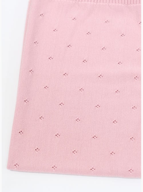 Coperta neonato in maglia traforata 50% lana 50% acrilico - Kiabi
