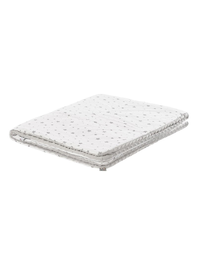 Coperta per bambino reversibile in minky | sevira kids | sevira kids Grigio - Kiabi