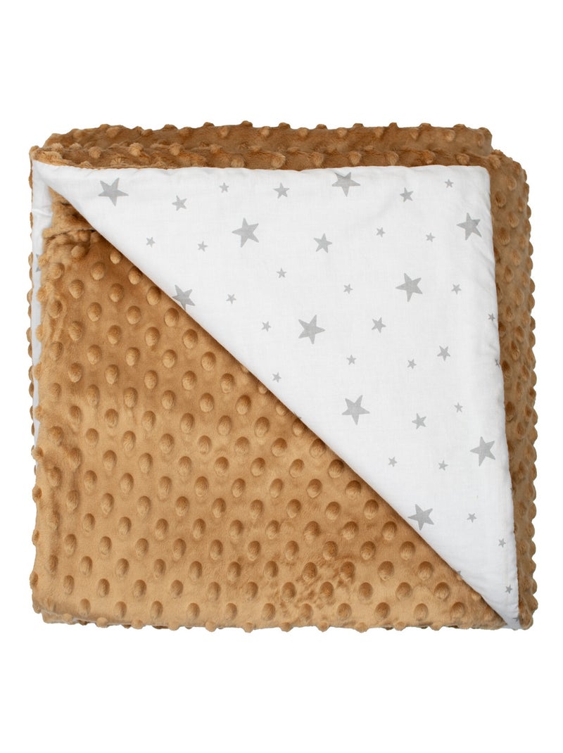 Coperta per bambino reversibile in minky | sevira kids | sevira kids Marrone chiaro - Kiabi