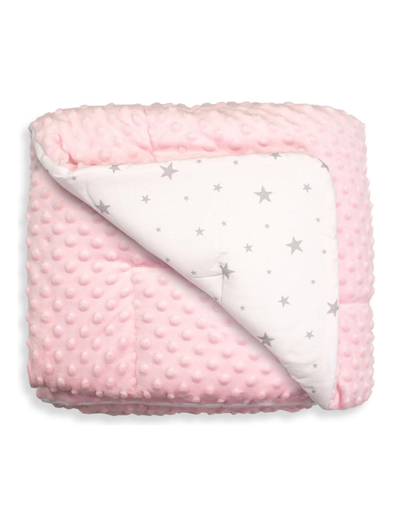 Coperta per bambino reversibile in minky | sevira kids | sevira kids Rosa - Kiabi