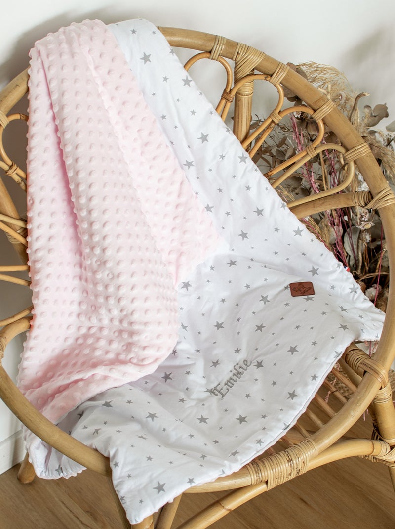 Coperta per bambino reversibile in minky | sevira kids | sevira kids Rosa - Kiabi