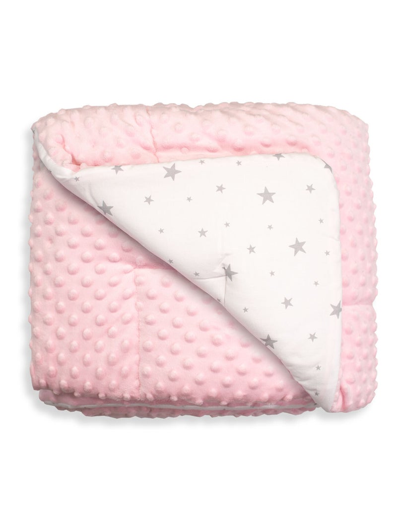 Coperta per bambino reversibile in minky | sevira kids | sevira kids Rosa - Kiabi