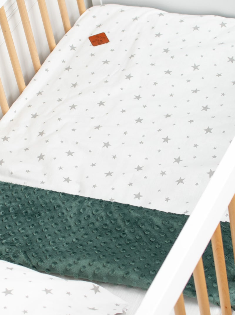 Coperta per bambino reversibile in minky | sevira kids | sevira kids Verde - Kiabi