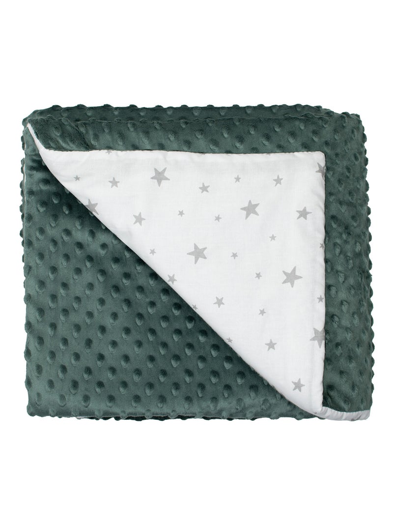 Coperta per bambino reversibile in minky | sevira kids | sevira kids Verde - Kiabi