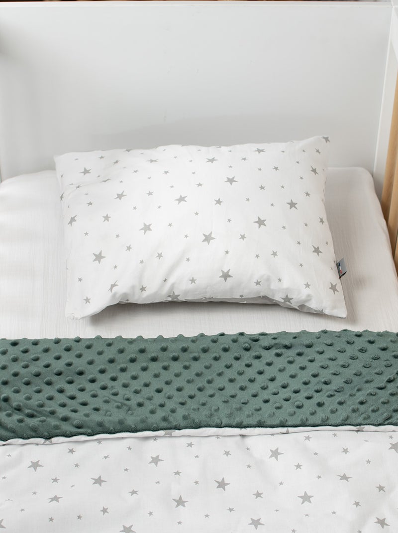 Coperta per bambino reversibile in minky | sevira kids | sevira kids Verde - Kiabi