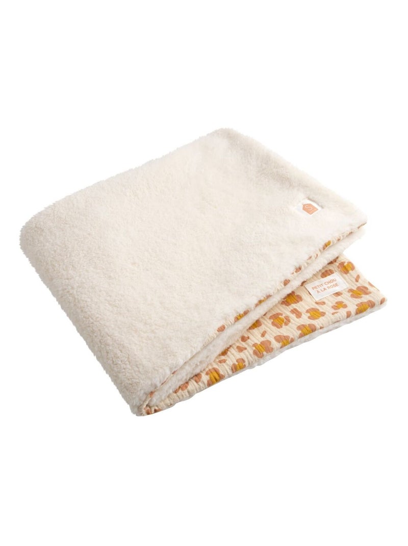 Coperta per neonati 75x100cm in garza di - SAUTHON Beige/Rosa - Kiabi