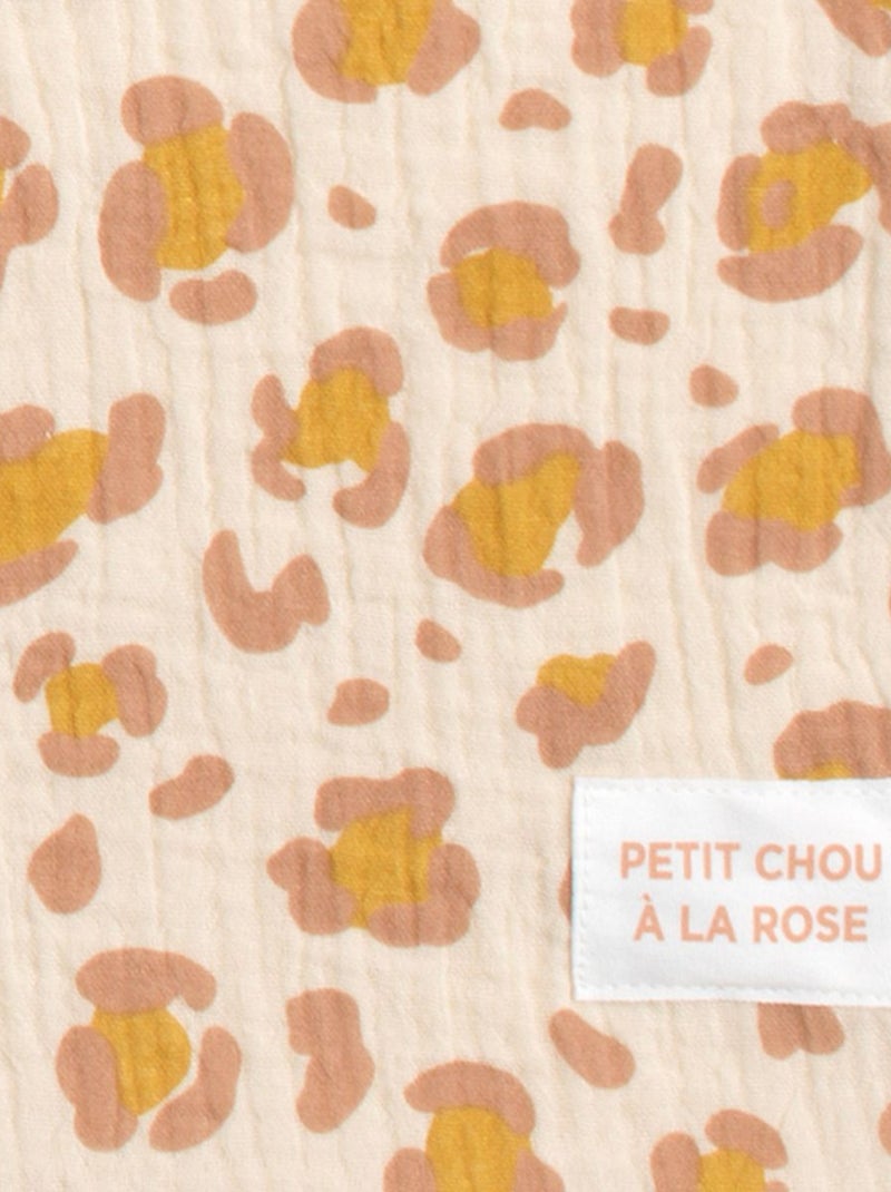 Coperta per neonati 75x100cm in garza di - SAUTHON Beige/Rosa - Kiabi
