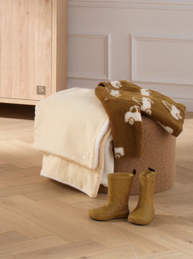 Coperta per neonati in garza di cotone e - SAUTHON Beige - Kiabi