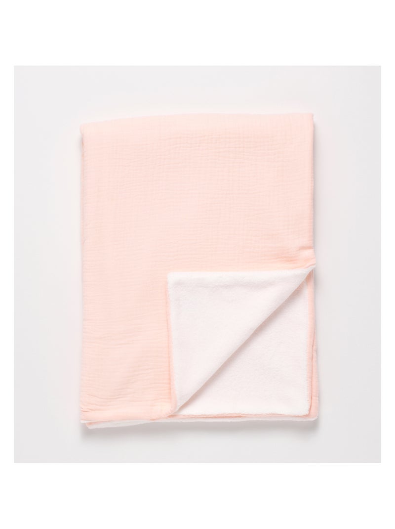 Coperta per neonati in garza di cotone e - SAUTHON Rosa - Kiabi