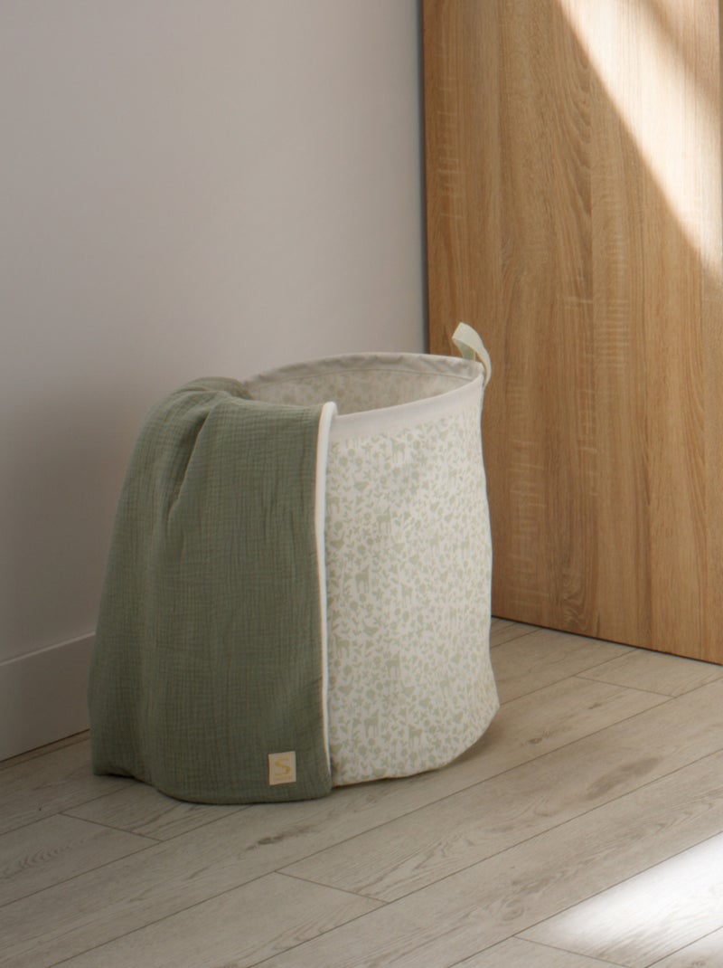 Coperta per neonati in garza di cotone e - SAUTHON Verde - Kiabi