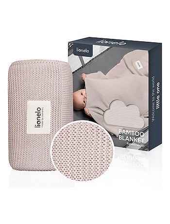 2 x Coperta in bambù - LIONELO - 75 x 100 cm - Coperta per passeggino - Ipoallergenica