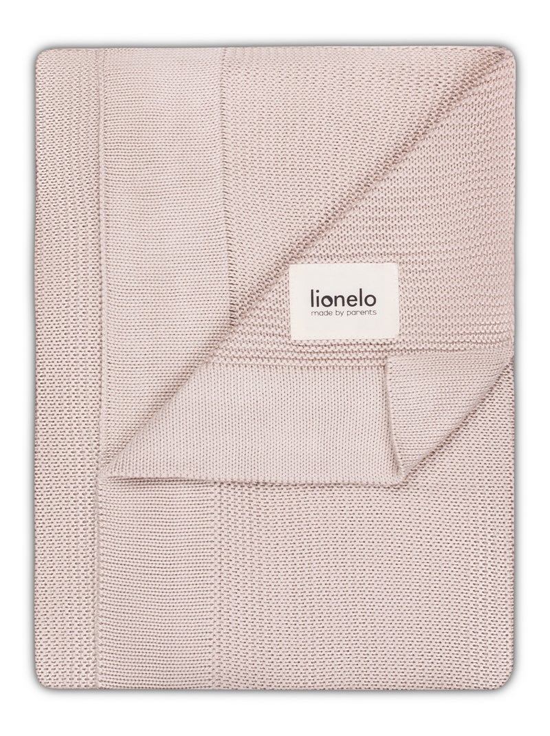 Coperta per neonati LIONELO 100% cotone - Ipoallergenica - Antibatterica - 100 × 75 cm Beige - Kiabi