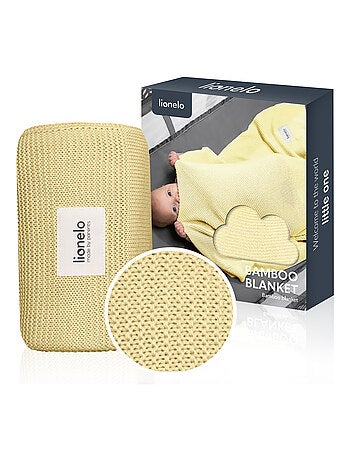 2 x Coperta in bambù - LIONELO - 75 x 100 cm - Coperta per passeggino - Ipoallergenica