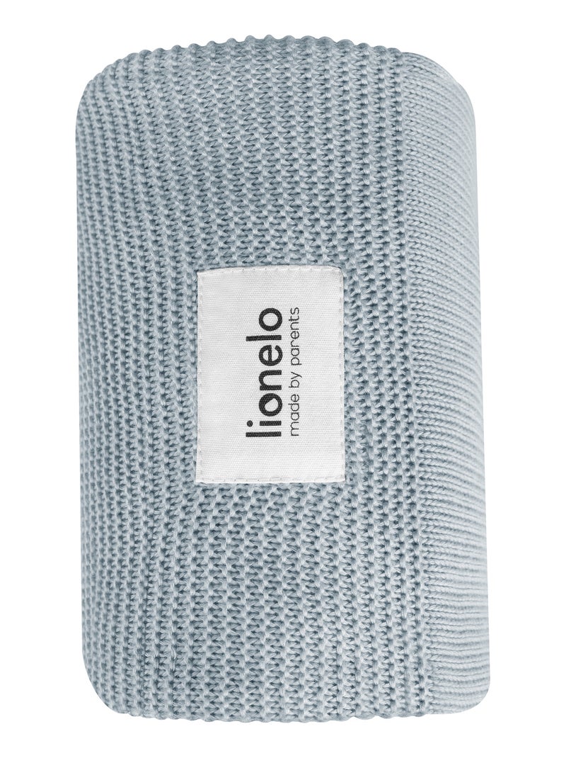 Coperta per neonati LIONELO 100% cotone - Ipoallergenica - Antibatterica - 100 × 75 cm Grigio - Kiabi