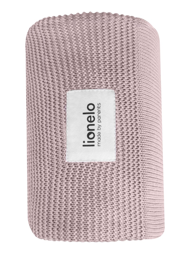 Coperta per neonati LIONELO 100% cotone - Ipoallergenica - Antibatterica - 100 × 75 cm Rosa - Kiabi