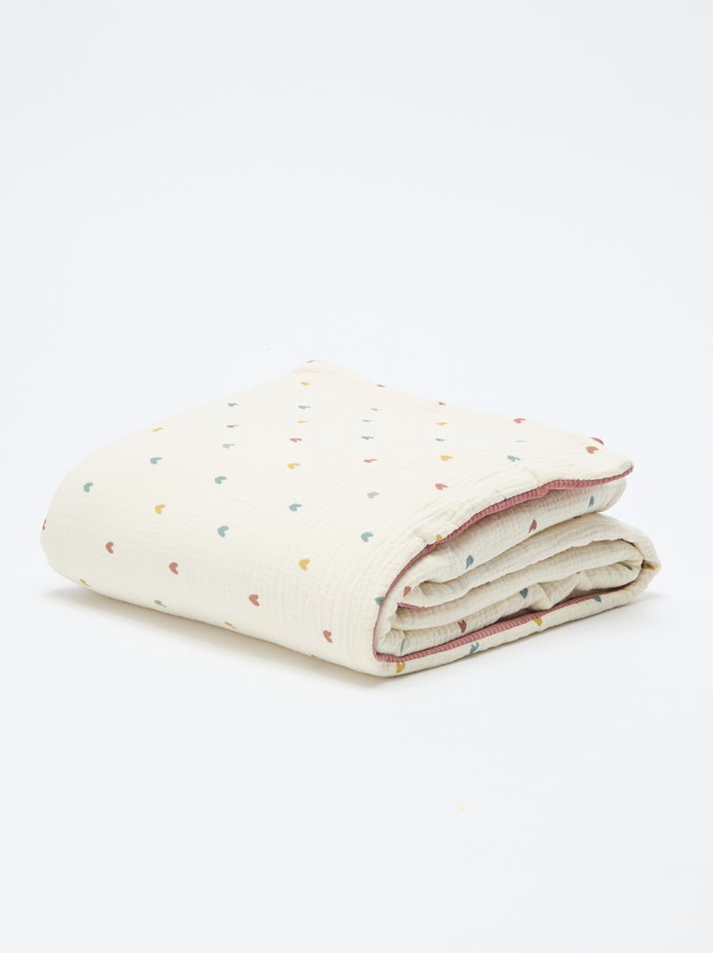 Coperta reversibile 110 x 150 cm - Kiabi Home Beige - Kiabi