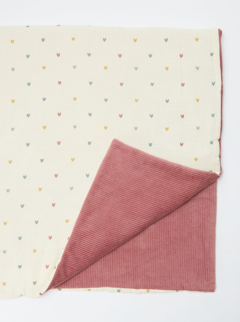 Coperta reversibile 110 x 150 cm - Kiabi Home Beige - Kiabi