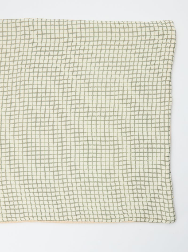 Coperta reversibile 110 x 150 cm - Kiabi Home Kaki - Kiabi